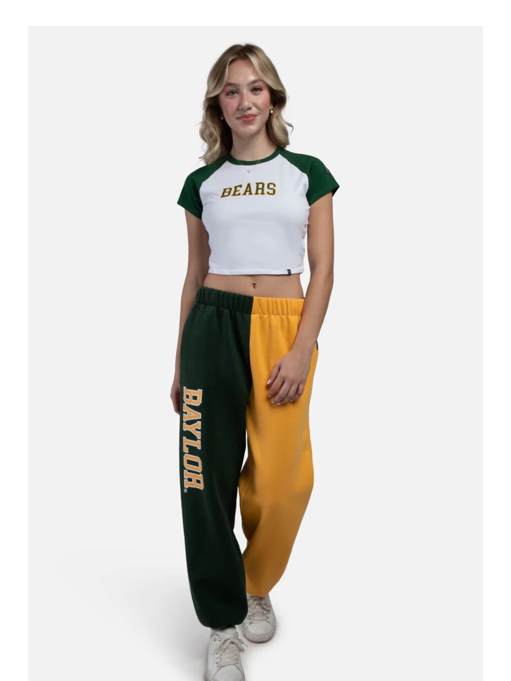 Hype and Vice Baylor Bears women's two-tone sweatpants size small